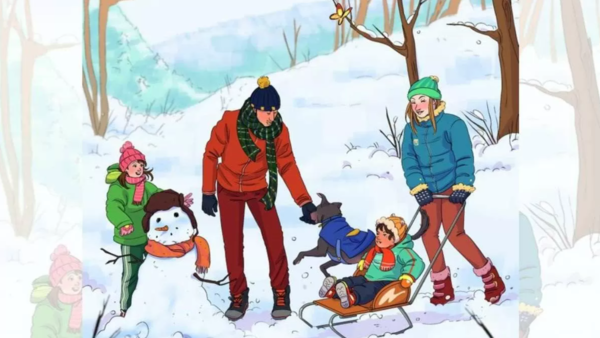البوكس نيوز – صورة عائلية لعطلة الشتاء.. هل يمكنك اكتشاف الخطأ خلال 11 ثانية؟