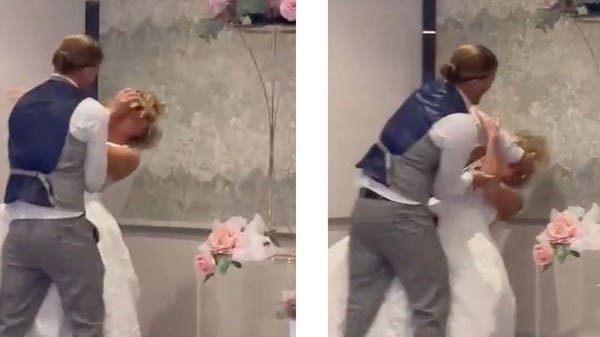 البوكس نيوز – حطّم كعكة الزفاف على وجه عروسه.. فيديو يقلب تيك توك