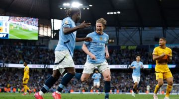 هدف دي بروين يمنح السيتي انتصارًا ثمينًا على ولفرهامبتون في تصفيات دوري أبطال أوروبا