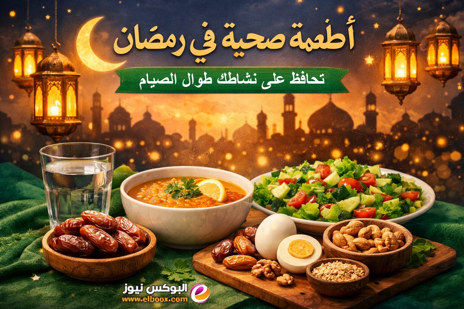 أفضل أطعمة صحية في رمضان للإفطار والسحور