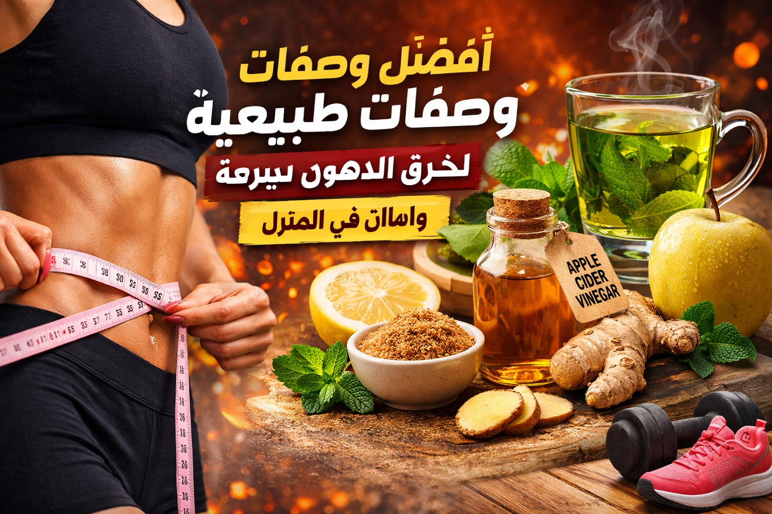 وداعا لكرش البطن! وصفات طبيعية تحرق الدهون بسرعة مذهلة